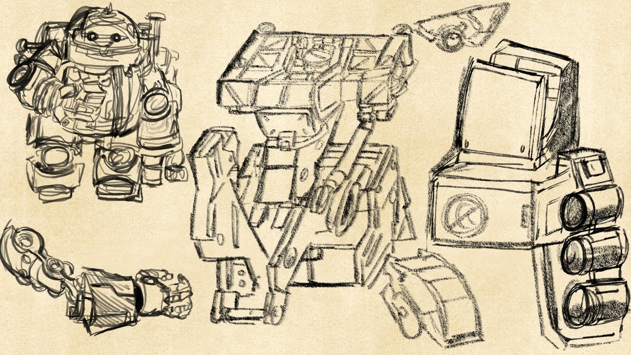 start practicing mecha *drawing #1