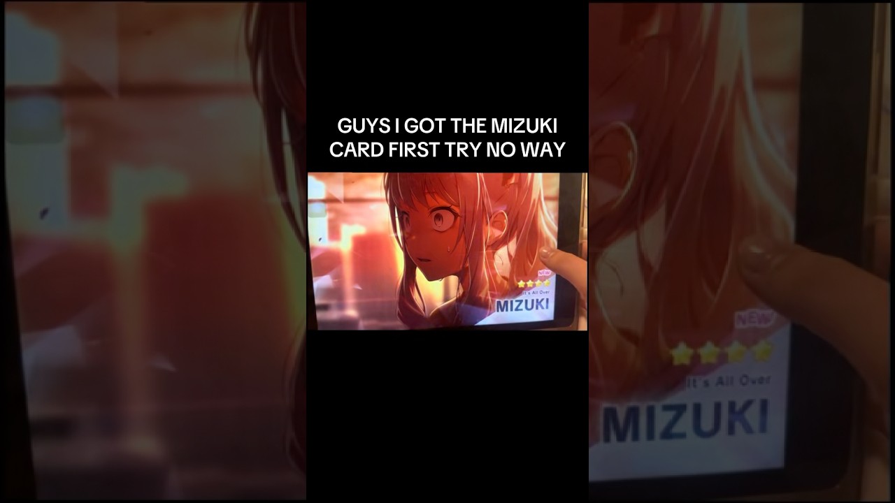 I GOT THE MIZU5 MIZUKI CARD IN PJSK!! #projectsekai #colorfulstage #vocaloid