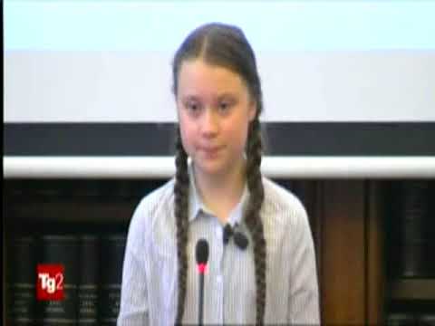 §.TG2-giorno/ 18 aprile 2019 GioveDì - PAROLE DURISSIME di Greta Thumberg nel Senato