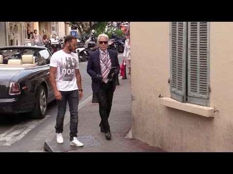 Karl Lagerfeld in Saint Tropez