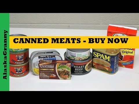 Canned Meat Food Storage - Prepper Pantry Stock Up Now...