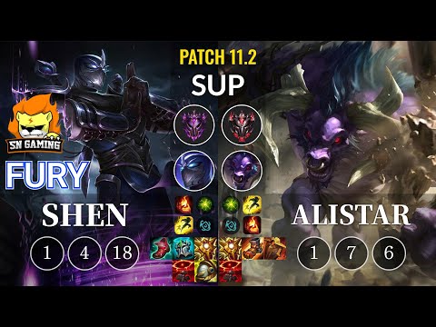 SN Fury Shen vs Alistar Sup - KR Patch 11.2