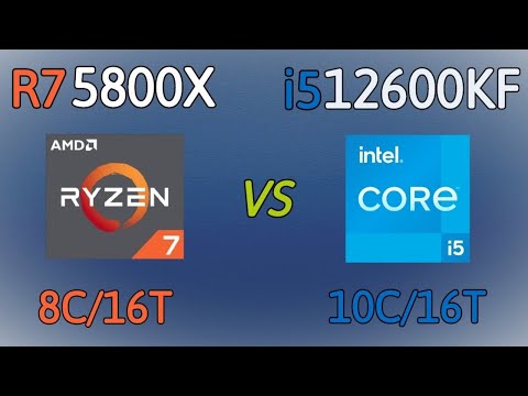 i5 12600KF vs R7 5800X - benchmark and test in 5 games ultra setting