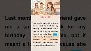A Small Gift ๐ | Easy English Story for Beginners (A1โA2) | English Listening Practice