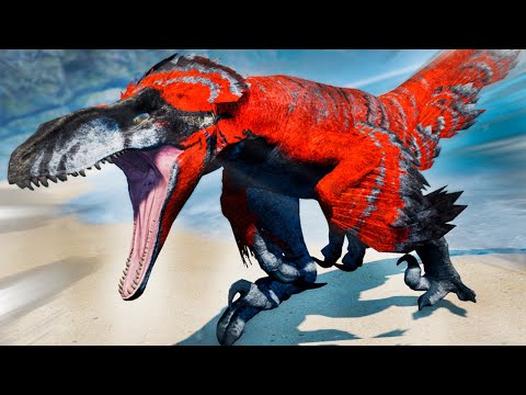 Nas Garras do Pyroraptor (Jurassic World) + Filhote Pyro e Tiranossauros | The Isle | (PT/BR)