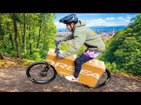 UNBOXING MY NEW BIKE WHILE DOING DOWNHILL