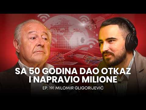 Sa 50 godina dao otkaz i napravio milione | Milomir Gligorijević | Biznis Priče 191