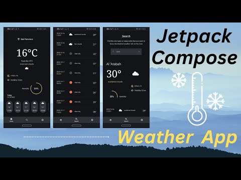 Weather Android App  - Kotlin - Jetpack Compose - 2023