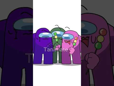 Among us Rodamrix || I ❤️/ LOVE YOU 9 || Pink x Purple || #animation meme #amongus #tanimate