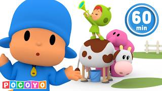 🐴 Pocoyo's FARM: Let's Learn About FARM ANIMALS! 🐷 | Pocoyo English | Cartoons