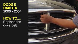 Dodge Dakota (2000 - 2004) - Replace the drive belt