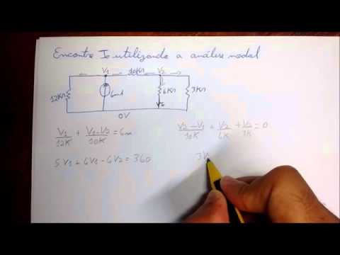Analise Nodal - Tensões de Nó - Exercício Resolvido 1