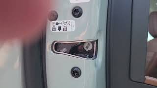 Turn the child proof locks on and off on a 2023 Ford Bronco