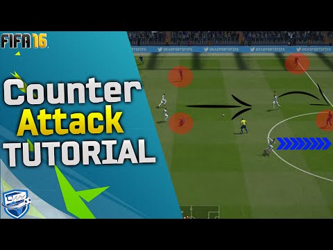 FIFA 16 COUNTER ATTACK TUTORIAL / How to score fast & easy goals / BEST ATTACKING TRICKS - FUT & H2H