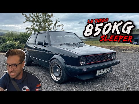 Dieser 850 kg schwere, auf einen 1,8-Liter-Turbo-20V-Motor umgebaute VW Golf GTI MK1 ist ein Mons...