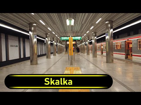 Metro Station Skalka - Prague 🇨🇿 - Walkthrough 🚶