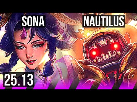 SONA & Varus vs NAUTILUS & Sivir (SUP) | 6/2/22 | EUW Master | 25.13