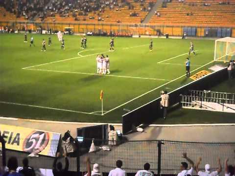 Gol de Everton Costa - Santos e Ponte Preta no Pacaembu