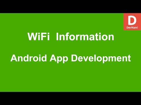 Android Get Wifi Information