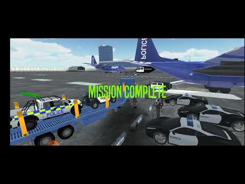 Transporting Compact SUV in Cargo Plane - Police Car Transporter Simulator - Android Gameplay
