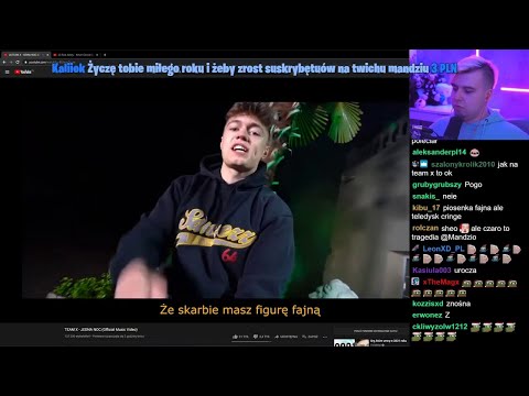 MANDZIO SŁUCHA NOWEJ PIOSENKI TEAM X JEDNA NOC