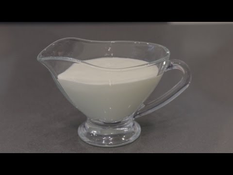 Mayonesa casera hecha con leche