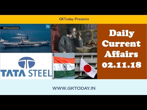 Current Affairs November 2 : English MCQs