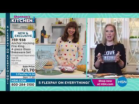 Anchor Hocking FireKing 4piece Glass Bakeware Set