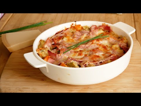 Gratin de pommes de terre au jambon 🥔