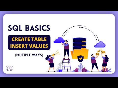 SQL Basics 9/10: DIFFERENT WAYS TO CREATE TABLE AND INSERT VALUES