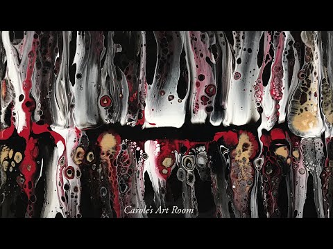 (381) Ghost pour Swipe /Fluid Art, Acrylic pouring