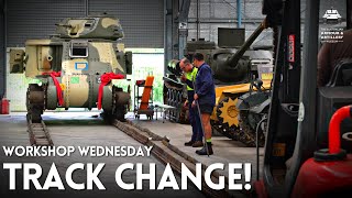 WORKSHOP WEDNESDAY: Changing rusty worn out track on our WWII RADIAL Grant Tank!
