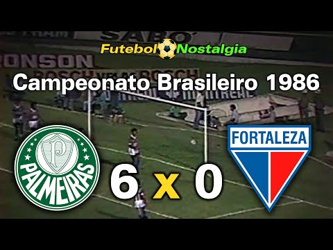 Palmeiras 6 x 0 Fortaleza - 17-09-1986 ( Campeonato Brasileiro )