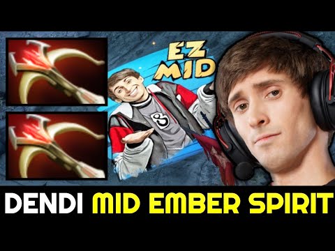 DENDI Mid Ember Spirit 0 Death with Double Daedalus Build