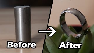 How to Make a Titanium Ring | Lathe Machining