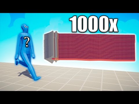 1000x OVERPOWERED SPEAR THROWER vs UNITS - TABS | Totally Accurate Battle Simulator 2024
