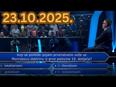 Tko želi biti milijunaš - 23.10.2025.
