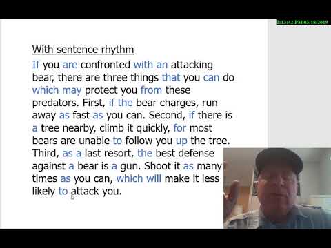 Sentence Rhythm Patterns of American English