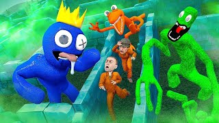 LABERINTO SCP - ¡LOS TEMIDOS &quot;RAINBOW FRIENDS&quot; NOS PERSIGUEN POR EL LABERINTO de THOMAS en GMOD