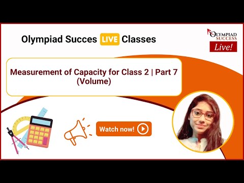 Measurement of Capacity for Class 2 - Part 7 | Volume | Olympiad Success | Olympiad Preparation