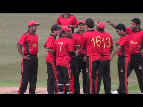 1st wicket falls for Gibraltar after brisk start! K Ferrary c †S Jamil b F Muhammad 22 (19)