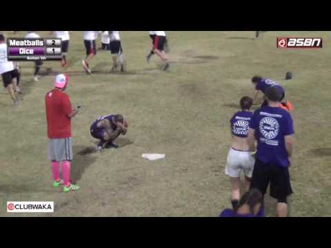 Founders Cup World Kickball Championship 2016: Meatballs vs Dice. | Final Play of the Game