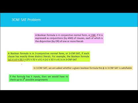 3CNF SAT Problem is NP complete