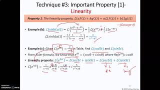 Week 8 Laplace Transform Part 1.7 Perform Laplace Transform using Property Linearity & S Shift