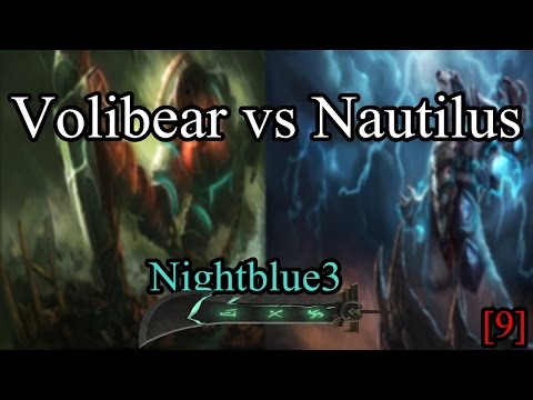 League of Legends Nightblue3 as Volibear vs Nautilus [9]