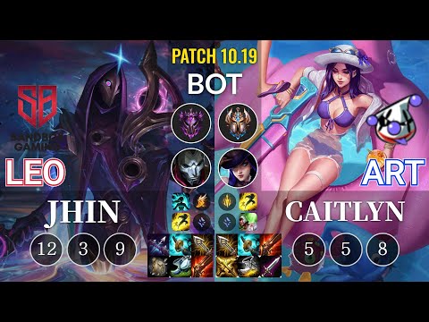 SB Leo Jhin vs RJ Art Caitlyn Bot - KR Patch 10.19