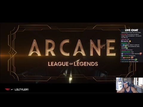 Tyler1 reacts to LoL Arcane
