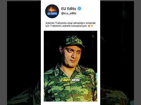 Adamın Trabzonlu olup olmadığını anlamak için Trabzonlu askerle konuşturuyor 😄