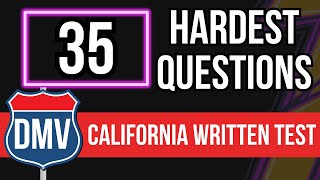 California DMV Written Test 2024 (35 Hardest Questions)