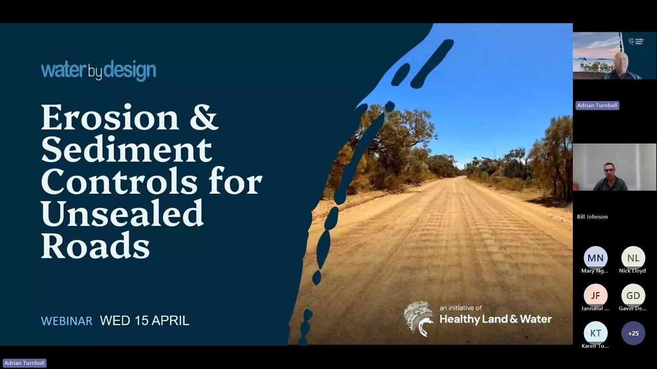 Erosion & Sediment Controls for Unsealed Roads Webinar